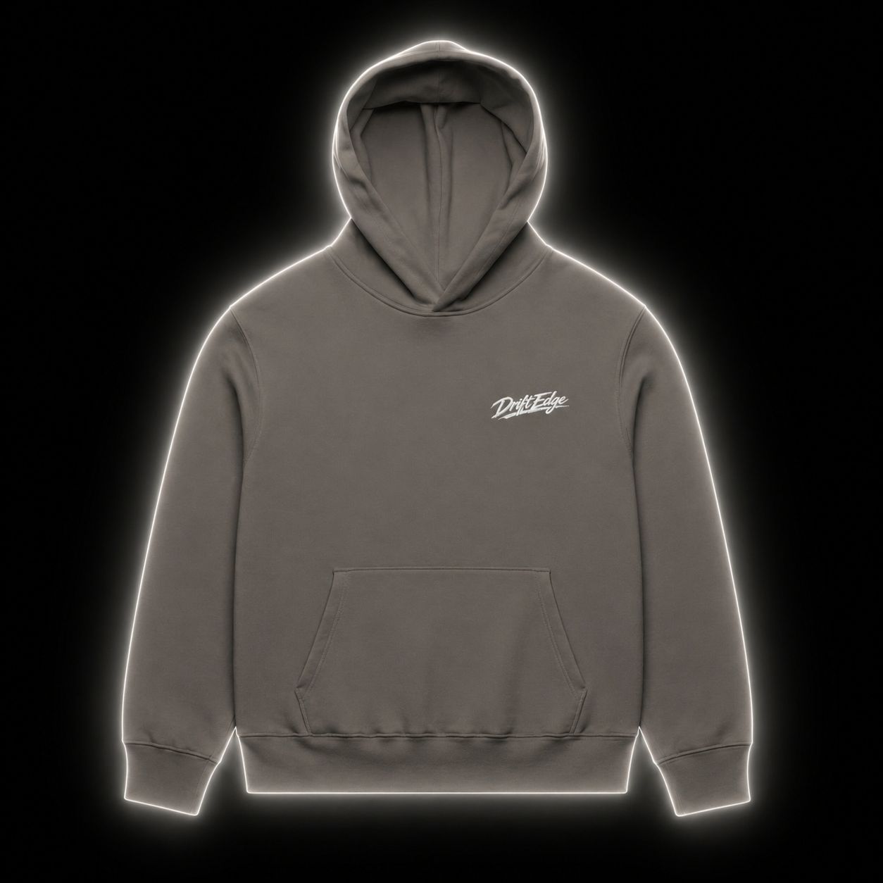 DriftEdge oversized Hoodie-Heavyweight  Minimal Streetwear (Ashphalt)