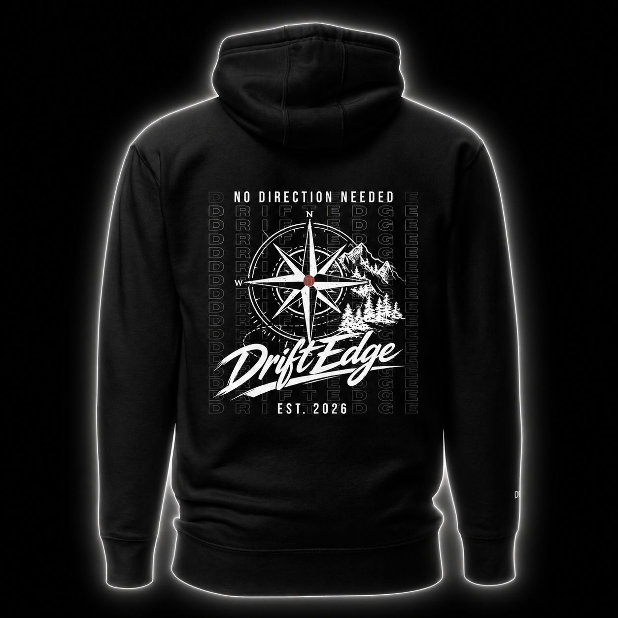 DriftEdge "No Direction Needed" Premium Hoodie