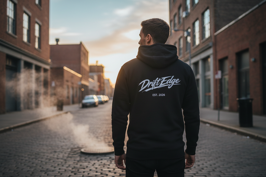 DriftEdge Core Hoodie - Black
