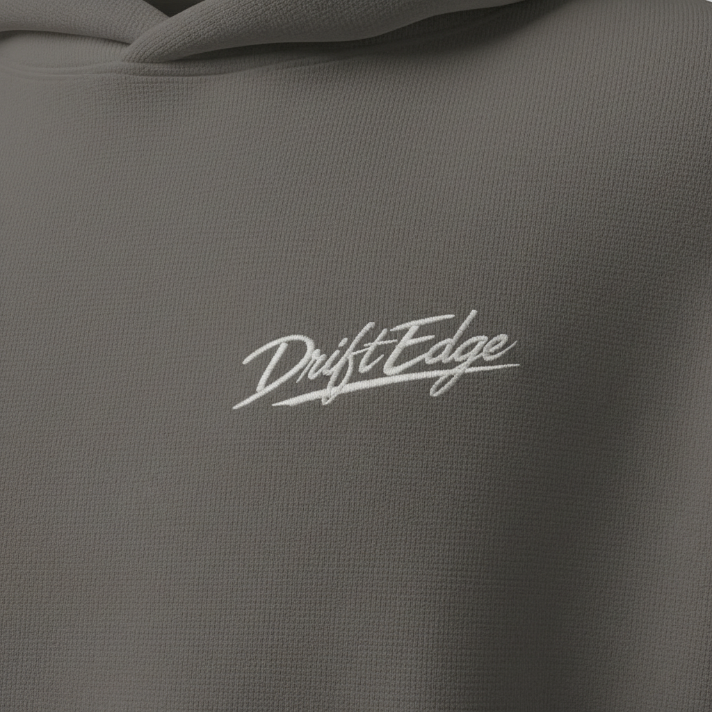 DriftEdge oversized Hoodie-Heavyweight  Minimal Streetwear (Ashphalt)