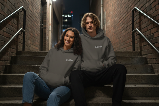 DriftEdge oversized Hoodie-Heavyweight  Minimal Streetwear (Ashphalt)